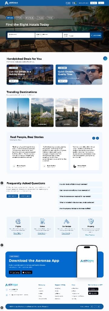 Aeronaa – Hotel Booking Website