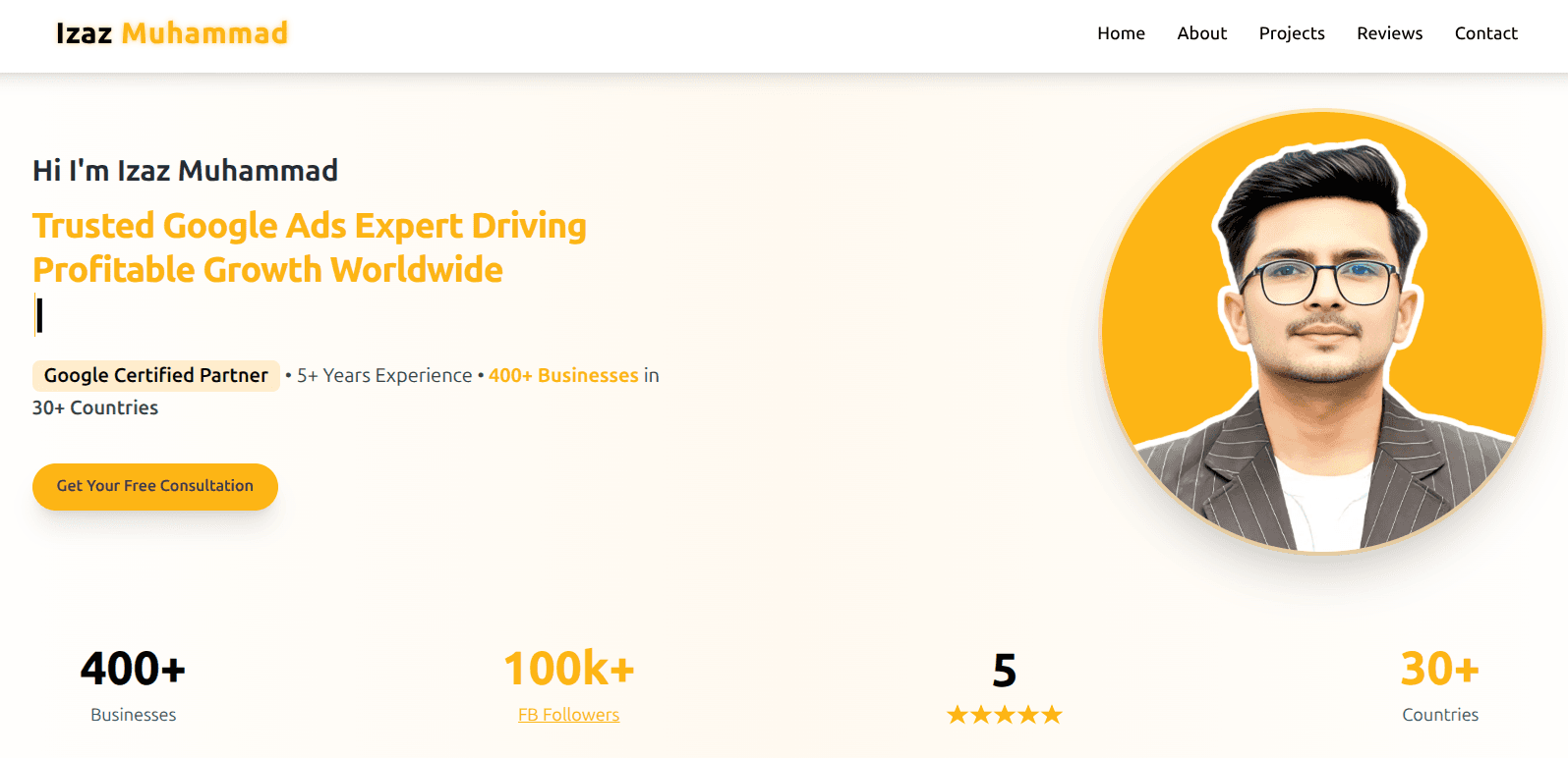 Portfolio Website – Client Project